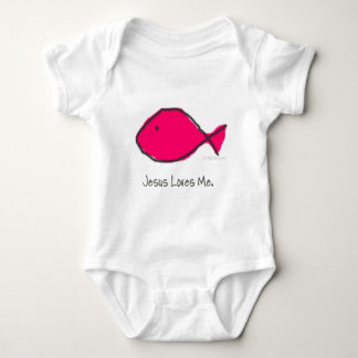 Body Para Bebé Pescados rosados de Jesús