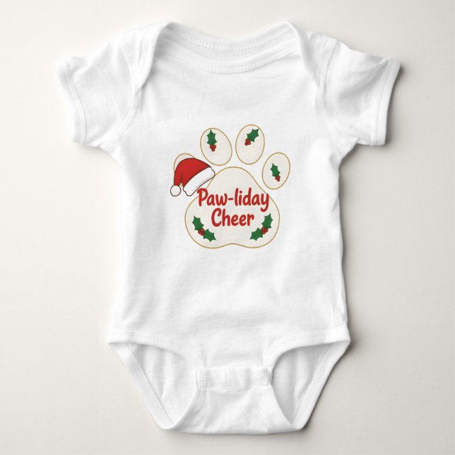 Body Para Bebé Pet lovers’ favorite — a paw print  (Anverso)