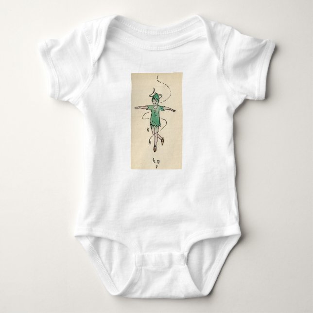 Body Para Bebé Peter Pan en 1920 s pintado a mano (Anverso)