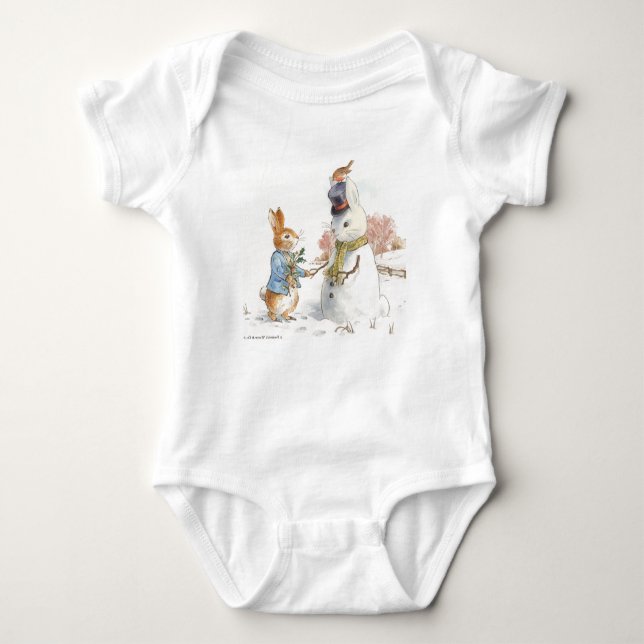 Body Para Bebé Peter Rabbit (hombre de nieve) (Anverso)