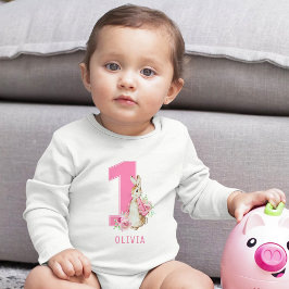 Body Para Bebé Peter Rabbit, traje de bebé de primer cumpleaños