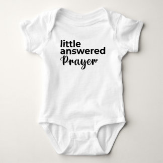Body Para Bebé Petición Cristiana Pequeña Respondida Bodysuit par