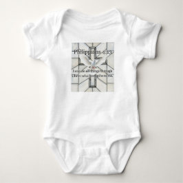 Body Para Bebé Philippians 4:13 Bible Verse Baby Bodysuit