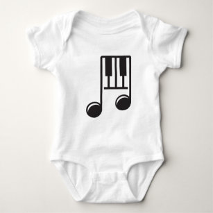 Body Para Bebé Pianista Teacher Nota musical Arte