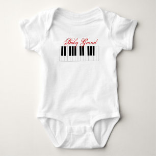 Body Para Bebé Piano de piano de media cola -