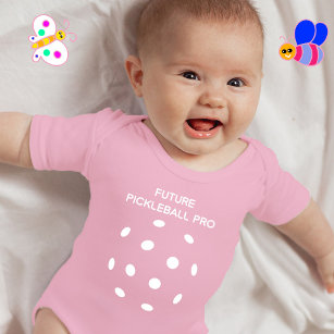 Body Para Bebé Pickleball PRO rosa futuro