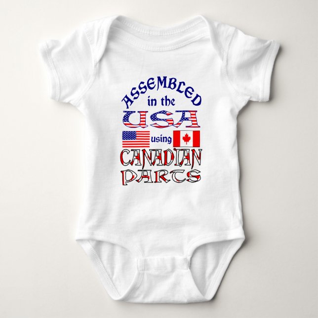 Body Para Bebé Piezas canadienses de EE. UU. 2 (Anverso)