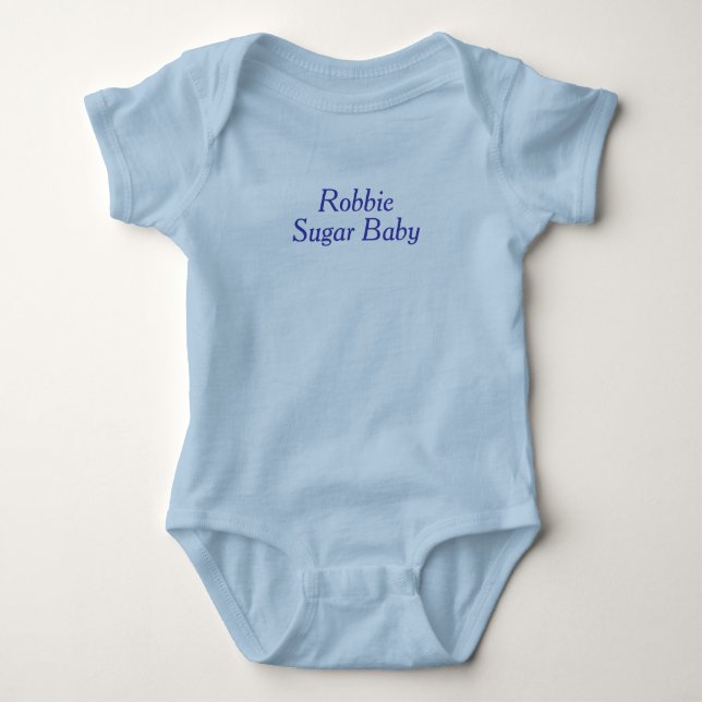 Body Para Bebé Pijama de bebé niño, cómodo y dulce monograma (Anverso)