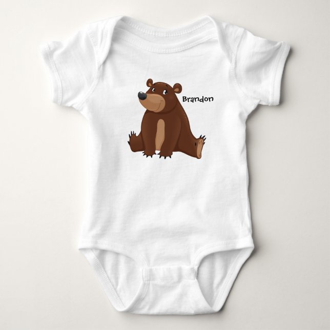 Body Para Bebé Pijama de oso lindo (Anverso)
