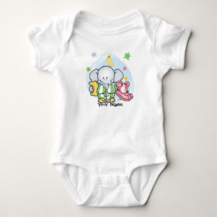 Body Para Bebé Pijamas del elefante