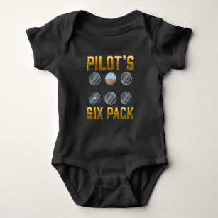 Body Para Bebé Pilotos 6 paquetes de avión de vuelo Humor de vuel