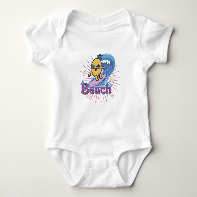 Body Para Bebé piña divertida (Anverso)