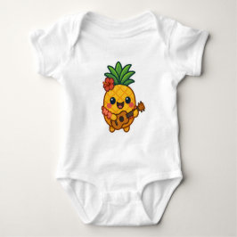 Body Para Bebé Piña Kawaii sonriente - Tropical