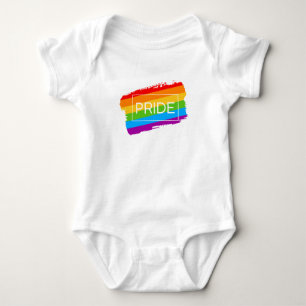 Body Para Bebé Pincel de orgullo arcoiris