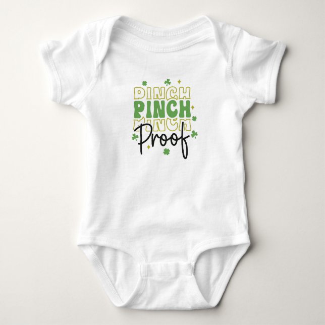 Body Para Bebé Pinch Proof St Patricks Day (Anverso)