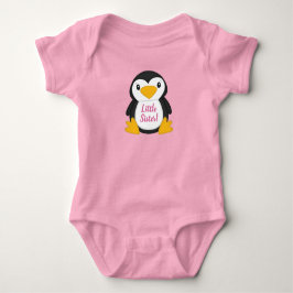Body Para Bebé Pingüino Baby Shower Pink