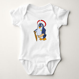 Body Para Bebé Pingüino como pirata con Gorra