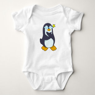 Body Para Bebé Pingüino con gafas de sol