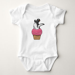Body Para Bebé Pingüino con Muffin