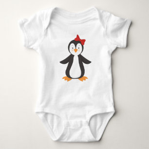 Body Para Bebé Pingüino Cuto, Pingüino Pequeño, Pingüino Con Vaca