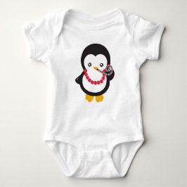Body Para Bebé Pingüino Cuto, Pingüino Pequeño, Silbato Fiesta