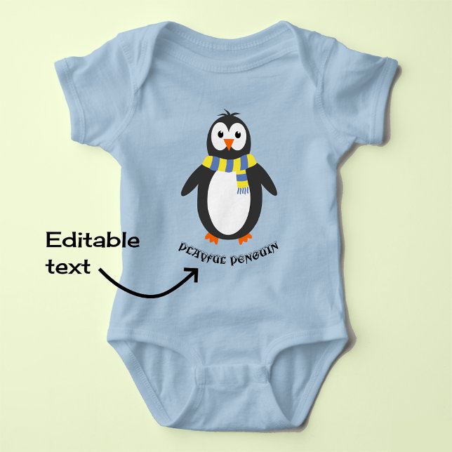Body Para Bebé Pingüino de invierno lindo juguete (Subido por el creador)