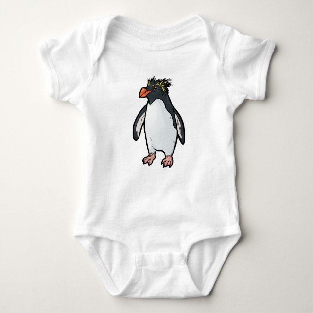 Body Para Bebé Pingüino de Rockhopper (Anverso)