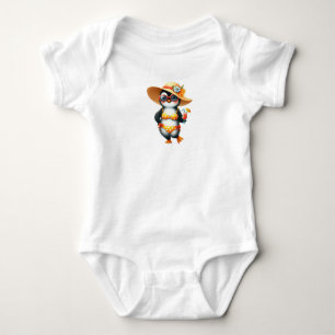 Body Para Bebé Pingüino De Verano Muy Funky