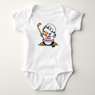 Body Para Bebé Pingüino del hockey sobre hielo