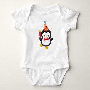 Body Para Bebé Pingüino, Gorra Fiesta, Rastreador, Bow Tie