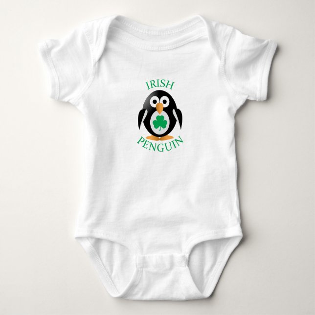 Body Para Bebé pingüino irlandés (Anverso)