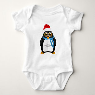 Body Para Bebé Pingüino navidad