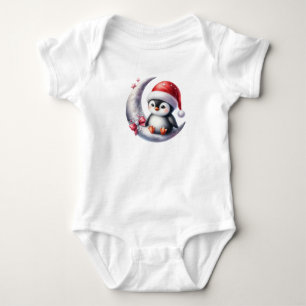 Body Para Bebé Pingüino Navidad muy lindo