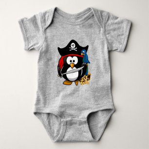 Body Para Bebé Pingüino pirata