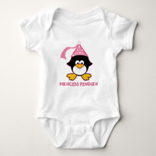 Body Para Bebé Pingüino Princesa Rosa
