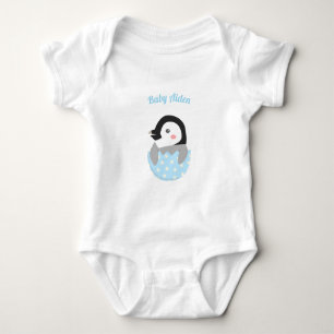 Body Para Bebé Pingüino recién nacido adorable en huevo