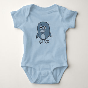 Body Para Bebé Pingüino Retro