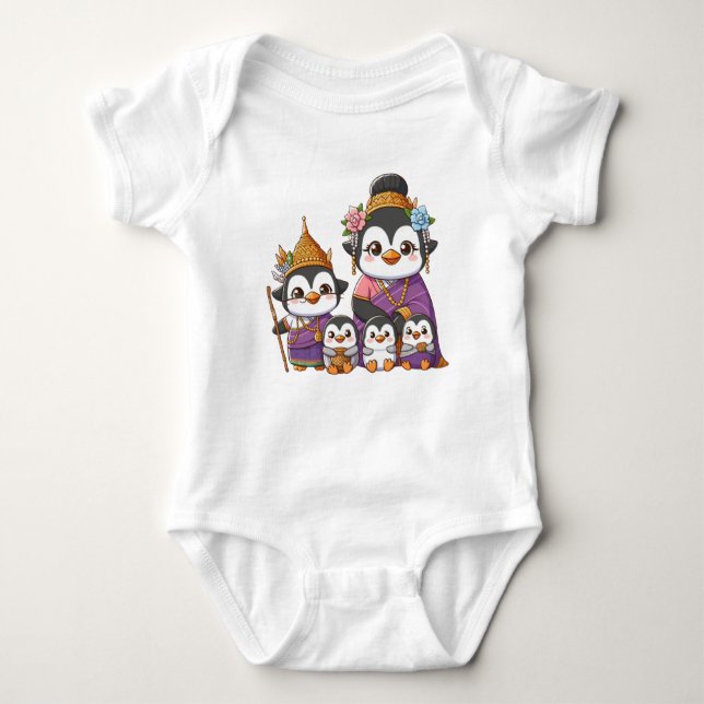 Body Para Bebé Pingüino Tailandés Adorable Baby Bodysuit (Anverso)