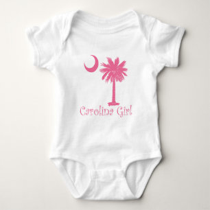 Body Para Bebé Pink Carolina Chica Palmetto