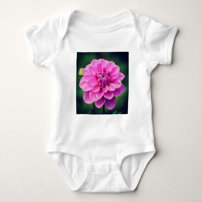 Body Para Bebé Pink Dahlia (Anverso)