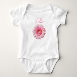 Body Para Bebé Pink Gerbera Daisy