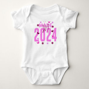 Body Para Bebé Pink Hecho En Año Personalizado Cumpleaños