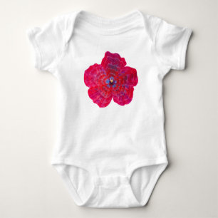 Body Para Bebé Pink Hibiscus Flower Baby Bodysuit