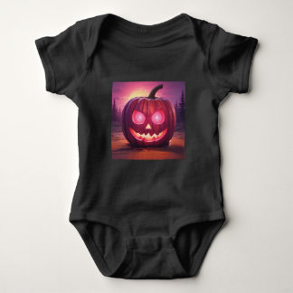 Body Para Bebé Pink Jack-o'-lantern