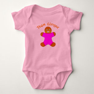 Body Para Bebé Pink Lucky Team Ginger para Fun Ginger y Redheads