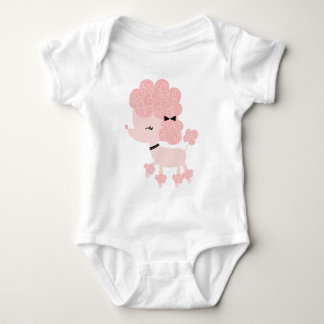 Body Para Bebé Pink Personalizado French Poodle