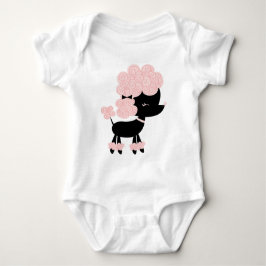 Body Para Bebé Pink Personalizado French Poodle