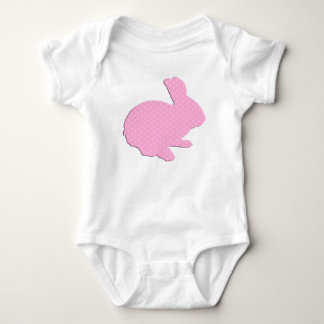 Body Para Bebé Pink Polka Dot Silhouette Easter Buneper