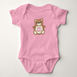 Body Para Bebé Pink Teddy Bear Baby Shower