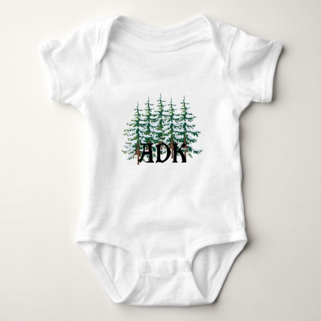 Body Para Bebé Pinos de ADK Adirondack (Anverso)